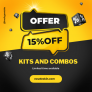 HOT DEALS …..FLAT [15%] OFF ON KITS AND COMBOS .