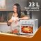 AGARO Regal Air Fryer, 23L, Family Rotisserie Oven, 1800W Electric Air Fryer Toaster Oven