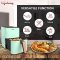 Lifelong LLHFD423 Digital Air Fryer 1200W with 4L Cooking