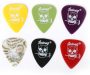 JUAREZ JAP60 Guitar Plectrums Pick Set of Various Thickness, 6 Pieces (Celluloid + ABS), Colours Random