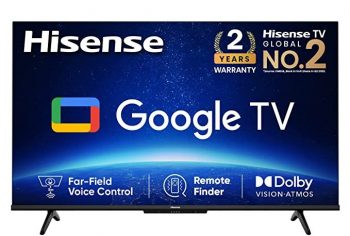 Hisense 189 cm (75 inches) Bezelless Series 4K Ultra HD Smart LED Google TV 75A6H (Black)