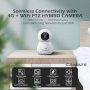 Camate Hybrid 4G Sim Based + Wi Fi Based 3MP Smart Indoor CCTV Camera