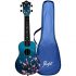 Mahalo Art Series Soprano Ukulele Heart Black With Bag