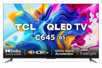 TCL 164 cm (65 inches) 4K Ultra HD Smart QLED Google TV 65C645 (Black) 58%OFF Coupon Code & Updated Discount List On Amazon
