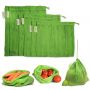 NECAVU 100% Cotton Set of 6 Fridge Drawstring Bags