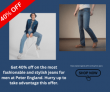 peter england: don’t miss out on 25% off on all jeans for men.