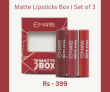 Matte Lipsticks Box | Set of 3