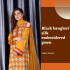 Jamso’s offer Get 43% off Black banglori silk embroidered gown