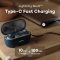 Boult Audio X30 with 40H Playtime, 45ms Xtreme Low Latency Mode, Quad Mic ENC, Made in India, BoomX Rich Bass, Type-C Fast Charging, Bluetooth 5.1, IPX5 Airbass True Wireless in Ear Earbuds TWS (Blue)