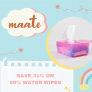 🧴 Maate Wetwipes – 31% Off Pure Care 🌿