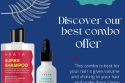 Arata- Flat 25%Off On Super Shampoo&HairGrowth Serum Combo