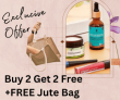 Buy 2 Get 2 Free +FREE Jute Bag worth ₹599