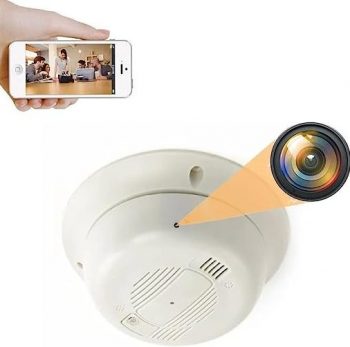 FREDI HD PLUS Best Hidden Camera Wireless Spy Camera Smoke Detector HD 1080P Motion Detection 64GB Micro SD Card Supportable Not Included