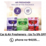 Car & Air Fresheners – Up To 5% OFF