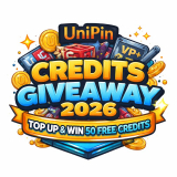 UniPin Credits Giveaway 2026 – Top Up & Win 50 Free Credits