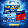 Ustraa- Flat 20% Discount On Every Order With Kotak Credit & Debit cards