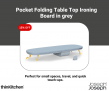 Thinkitchen – “Get 15% OFF” the Joseph Joseph Pocket Folding Table Top Ironing Board in grey