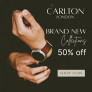 CARLTON LONDON: Grab 50% OFF on Men’s Watches ⌚🔥