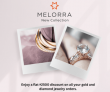 Melorra Get a flat ₹2500 off on your orders of gold and diamond jewelry!