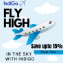 Indigo Flight coupon Save Up to 15%