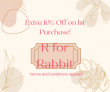 R For Rabbit – Extra 10% OFF on 1st Purchase!