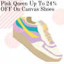 Pink Queen Up To 24% OFF On Canvas Shoes