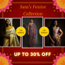 Suta- Festive Sarees for Women Up to 30% Discount