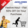 Festive Haul – Flat 50% OFF On Your Purchase.