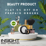 Insight Cosmetics:-Flat 5% OFF on prepaid orders