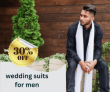 peter england: buy now wedding suits for men get 30% off.