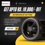 Tyresnmore – Get upto Rs. 10,000/- Off on purchase of car tyres