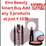 Kiro Beauty Smart Buy Add any 3 products at just ₹ 1575
