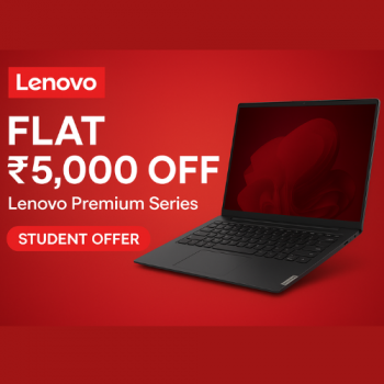Lenovo – Flat ₹5,000 OFF on Premium series.