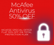 McAfee special offer FLAT 50% OFF on total protection plan