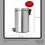 THINKITCHEN – Brabantia Newicon Pedal Bin 12 Litre Matt Steel — Now Available at 10% OFF!