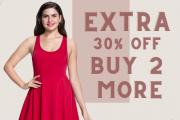 Extra 30% off Buy 2 More.