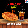 DOMINOS-Order between 10 PM – 1 AM and get a free dessert with any order above ₹349