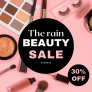 Beauty Pouring In! Flat 30% OFF in Our Rain Beauty Sale!