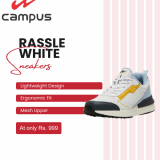 Campus – RASSLE White Sneakers for only ₹999