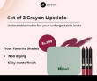 Sugar Crayon Mini Lipstick Set: Get 3 Matte As Hell only at 999