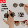 Ray-Ban Goggles: Flat 10% Off for All Users | Exclusive Deal