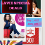 Lavie special deal Buy 1 GET 40% Off & Buy 2 GET 50% Off