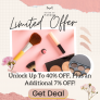 House of Makeup -“SITEWIDE OFF: Get  40% OFF + Extra 7% OFF”