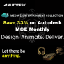 Unlock Creativity – 33% Off Autodesk Media & Entertainment