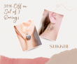 Flat 30% OFF On Set Of 3 Earrings