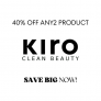 Kiro Beuauty Maximize Your Beauty: 40% OFF Any 2 Products!