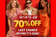 H&M- Get Up to 70% off (Last chance)
