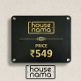 Housenama – Get your personalized Name Sign in Matte Black for just ₹549