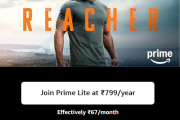Amazon Prime Video – Watch TV Shows at ₹799/year, Effectively ₹67/month