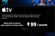 Amazon Prime Video – Apple TV Subscription at ₹99/month